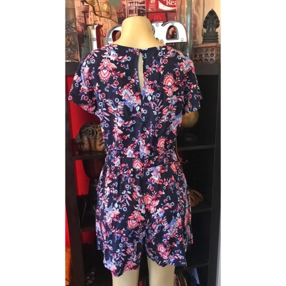 NewYork &C Cute floral red, blue and white romper - Picture 3 of 8